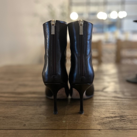 Jimmy Choo Daisy Kid Coffee leather boots - Picture 2 of 5